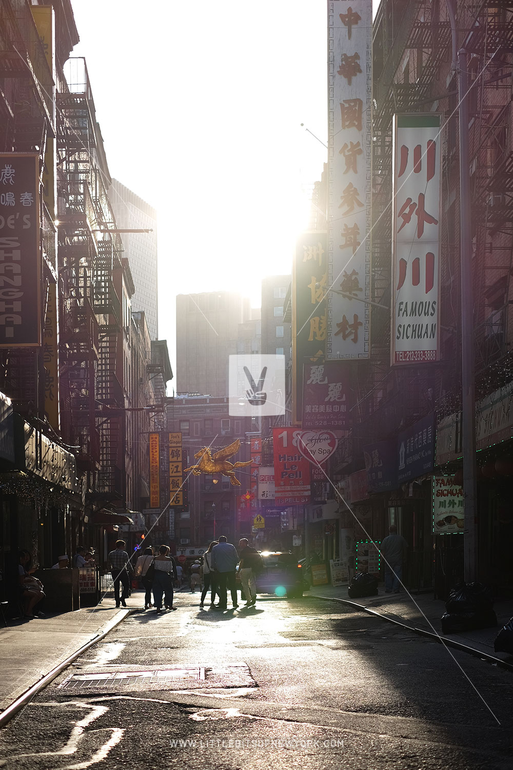 Sunset on Pell Street