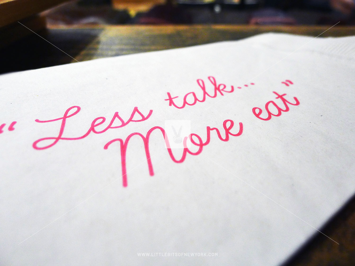 Less Talk… More Eat