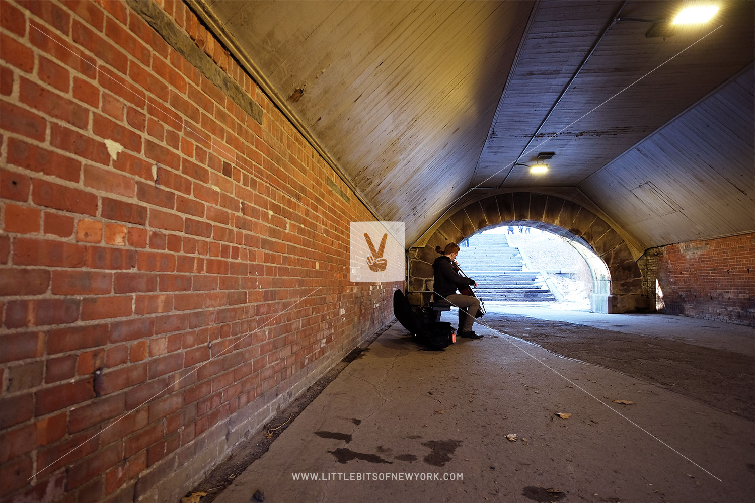 Musician Under the Trefoil Arch